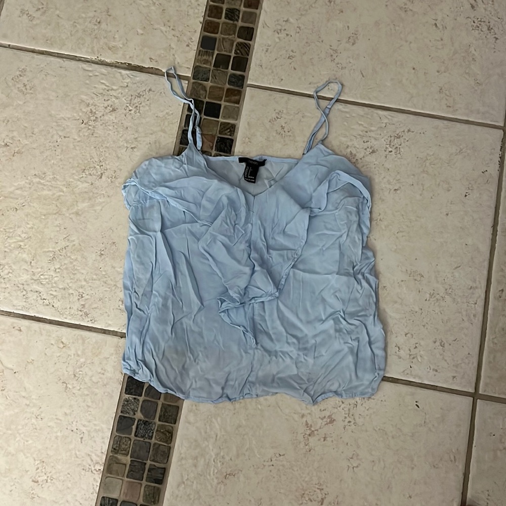 Baby blue tank top